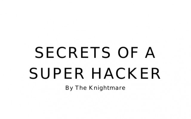 A professional hacker explains some of his secrets